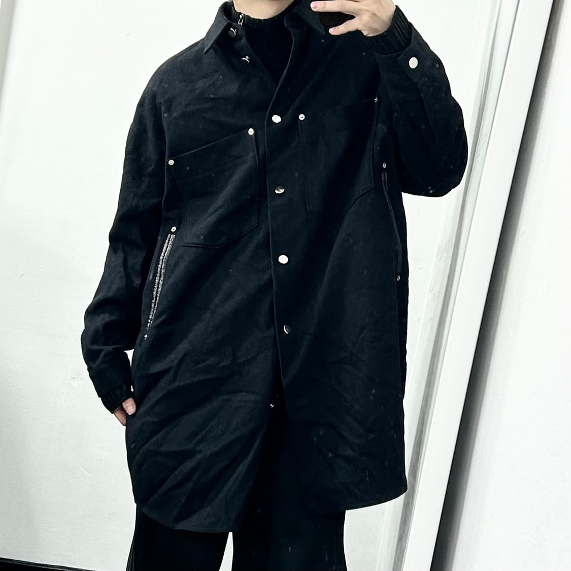 MM6 메종 마르지엘라 울 오버 코트 상품이미지2