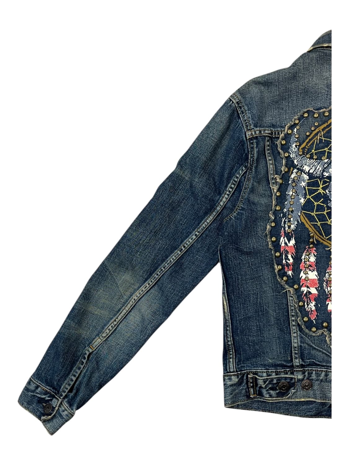데님앤서플라이 랄프로렌 드림캐쳐 성조기 데님 자켓 XS #csz1878  상품이미지9