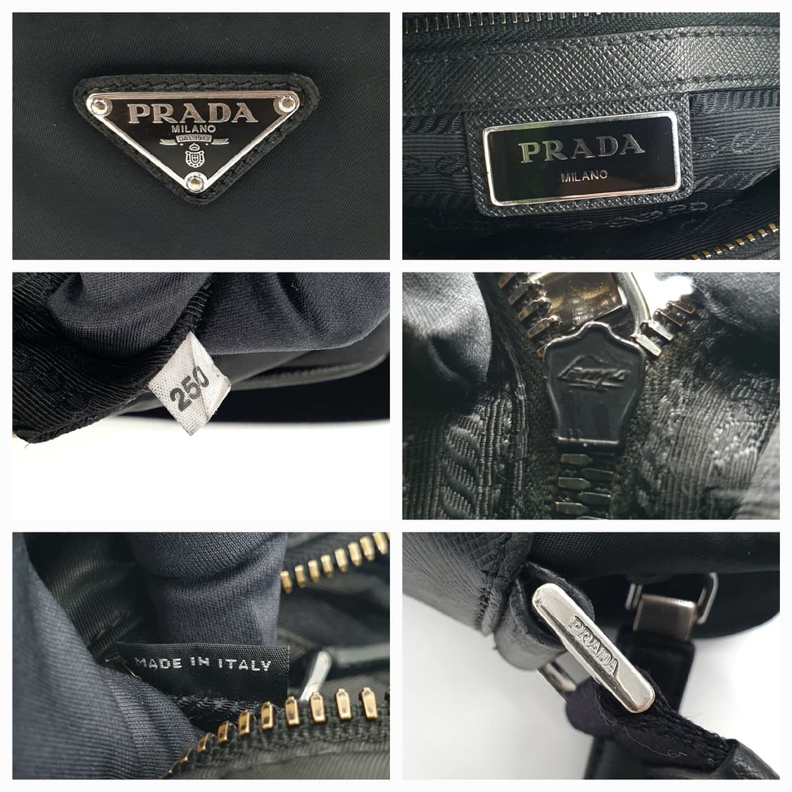 프라다 리나일론 사피아노 블랙 숄더백 크로스백 2VH048 상품이미지5