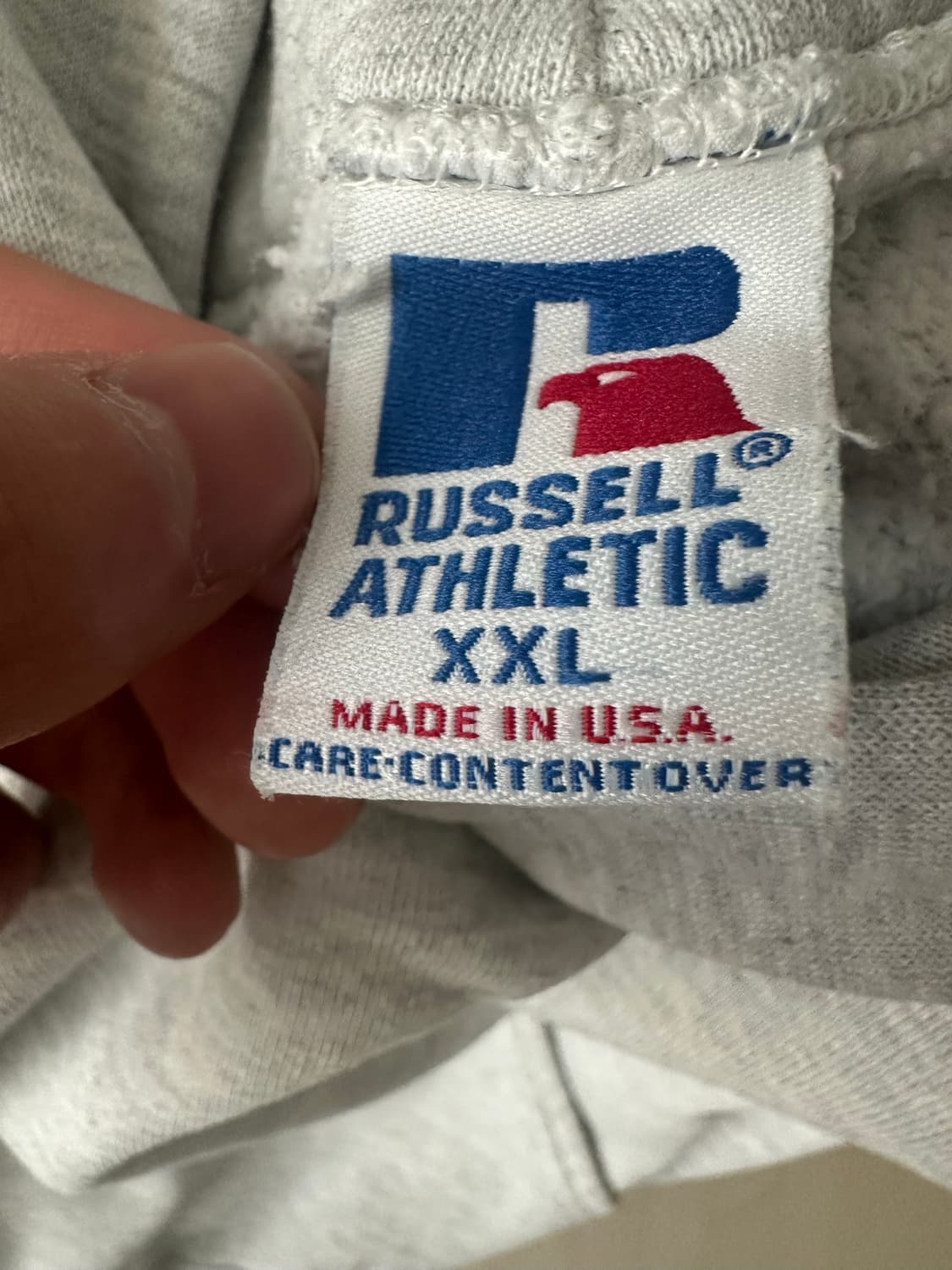 90s 러셀후드티 그레이색상 made in usa 상품이미지5