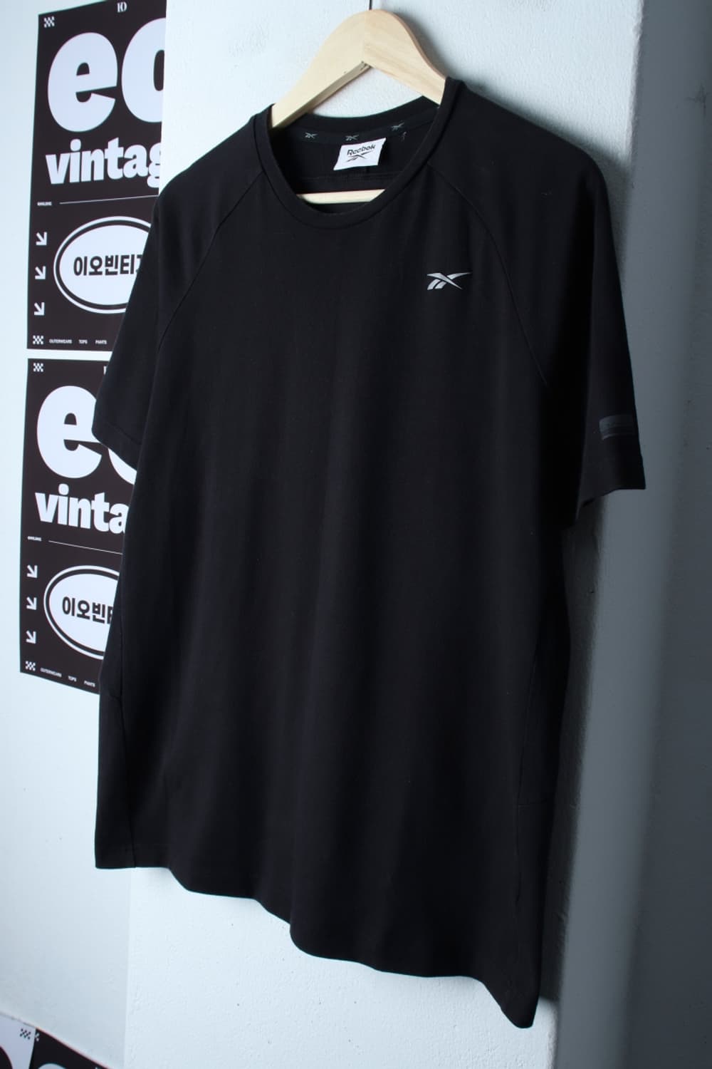 (L-XL) 리복 반팔 티셔츠 나그랑 블랙 올드스쿨-H32586 상품이미지1