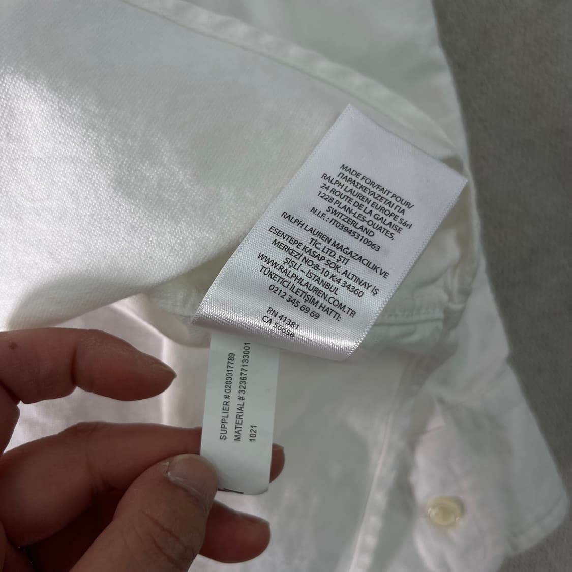 95 폴로랄프로렌 화이트 코튼 셔츠 상품이미지9