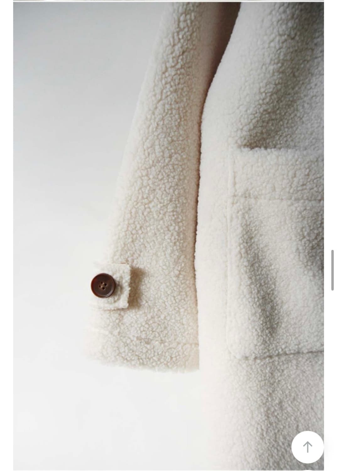 김아홉 뽀글이 떡볶이 코트 - 아이보리 상품이미지6