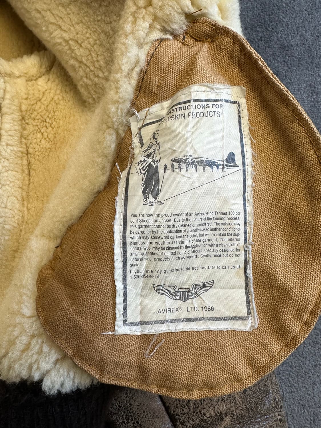 Avirex B-3 무스탕 자켓 40사이즈 L 상품이미지5