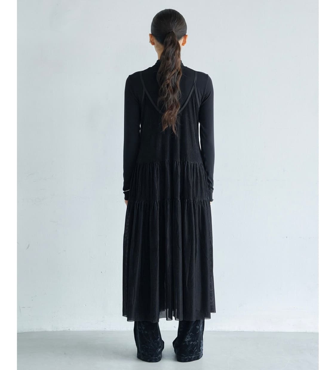 [새상품]코르뷔 원피스 ribbon-binding tiered dress 상품이미지3