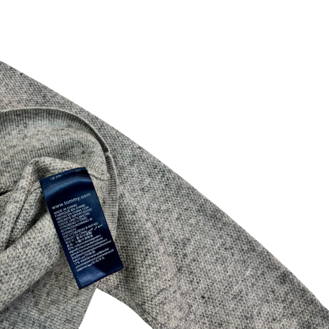 타미힐피거 그레이 크루넥 니트 상품이미지4