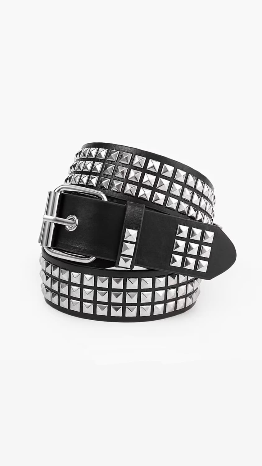 블랙 스터드 벨트 상품이미지1