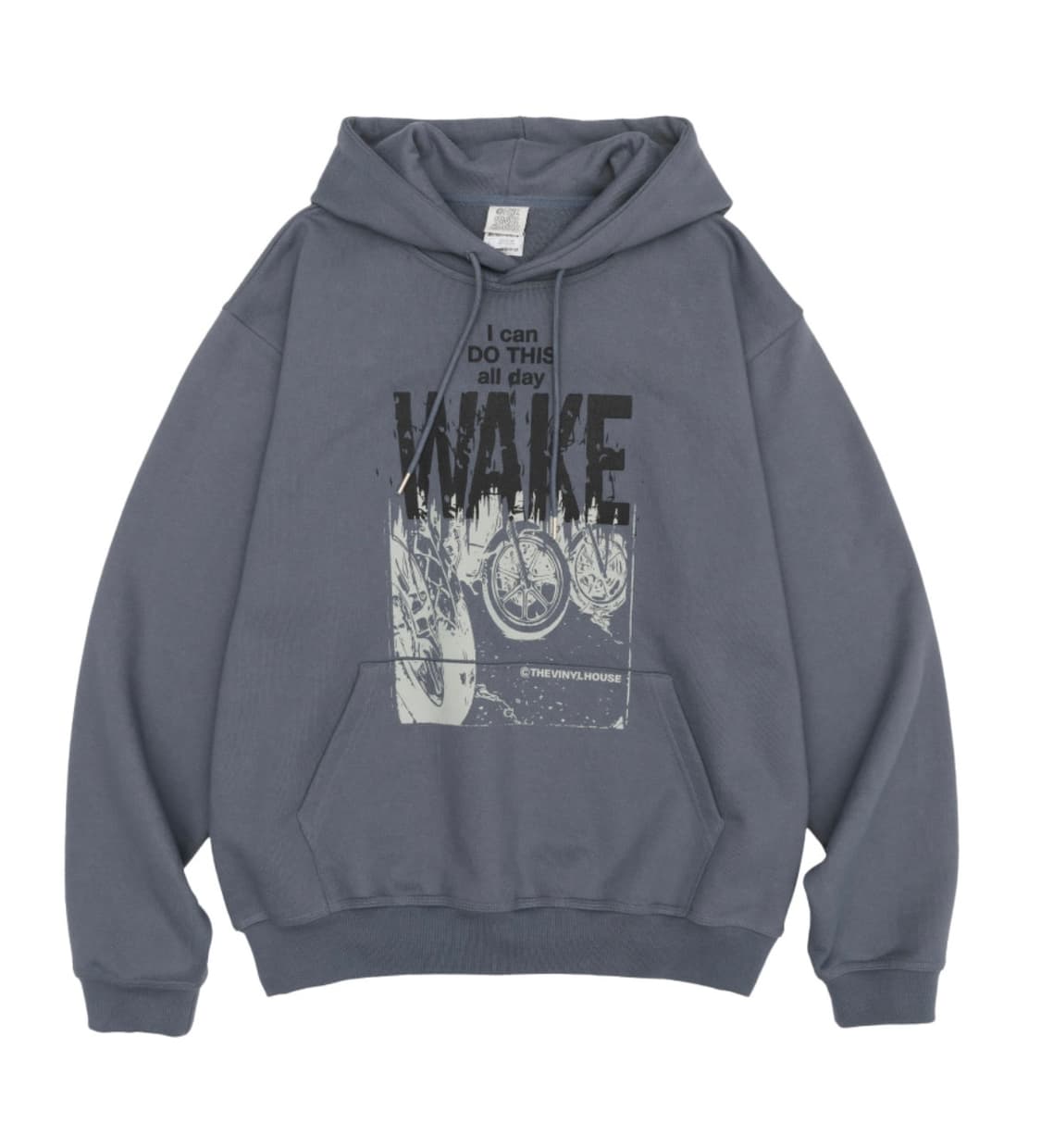 더바이닐하우스 후드티 wake hoodie grey S 상품이미지1