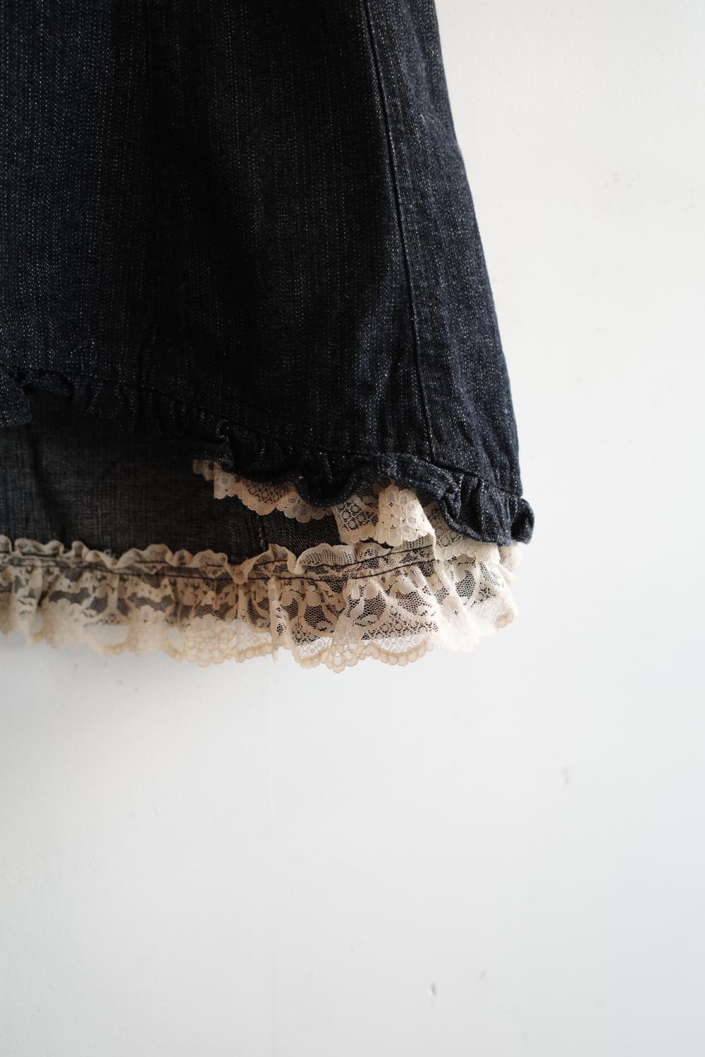 Japan brand 레이스 데님 롱 스커트 (24인치) 상품이미지3