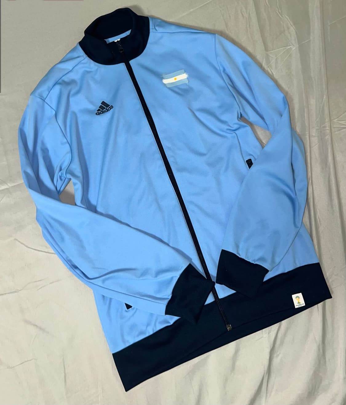 ✨Adidas✨ skyblue zipup 아르헨치나 베켄바우어 져지 상품이미지1