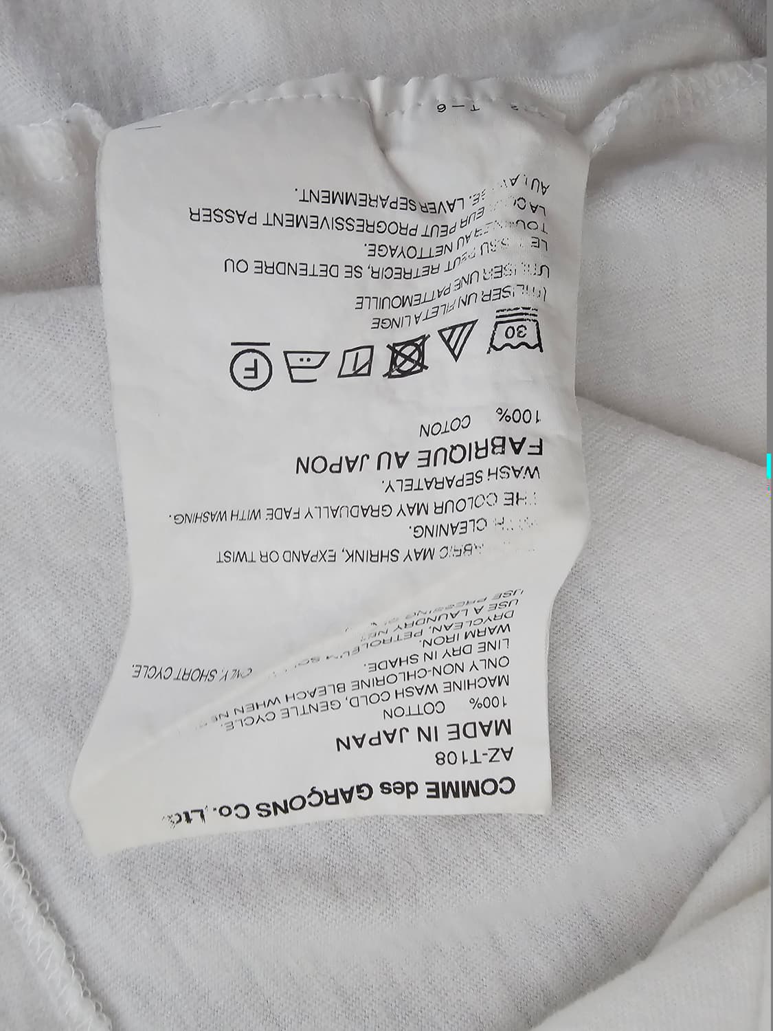 꼼데가르송 레드와펜 반팔 티셔츠 2XL 상품이미지6