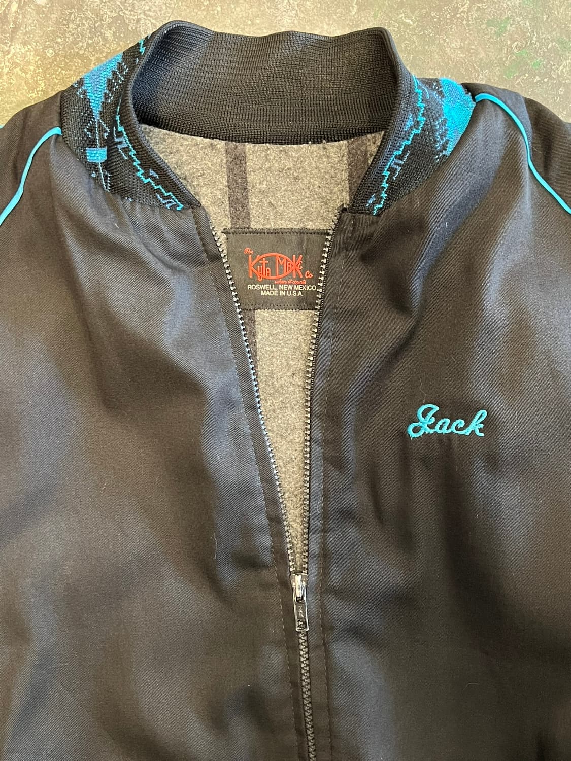 90's [L] 미국 빈티지 새틴 봄버 아즈텍 자켓 웨스턴 점퍼 상품이미지7