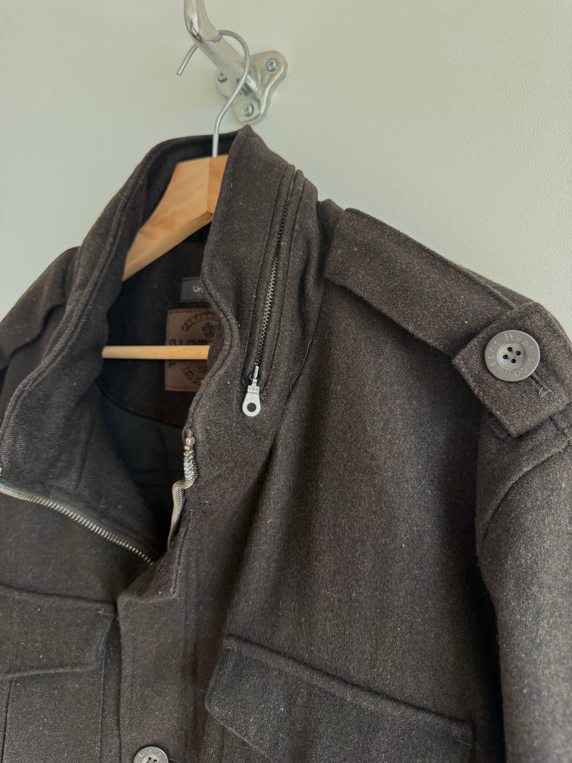 EARTHWAY 울 모직 야상 자켓(2way zip) 상품이미지4