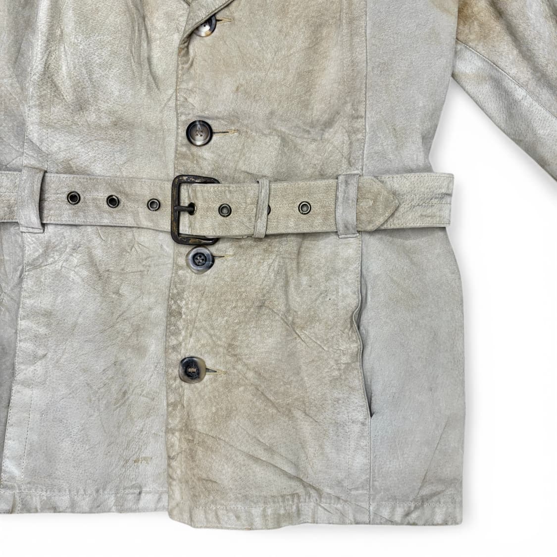 70's 벨티드 레더 자켓 상품이미지4