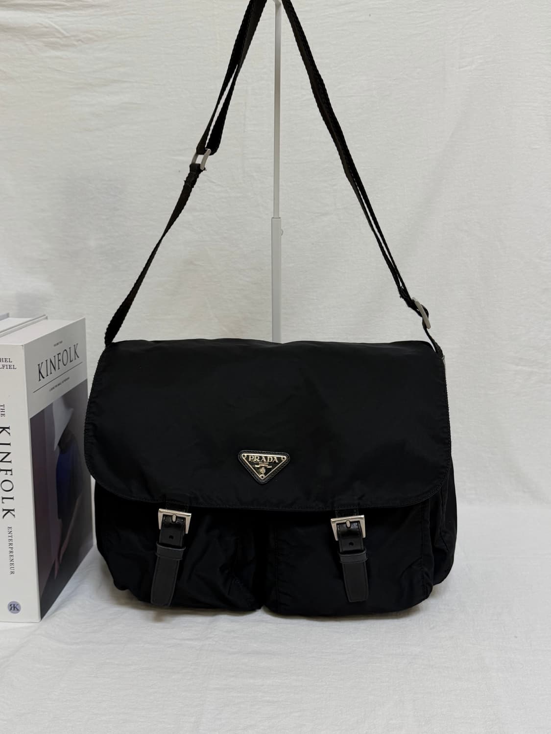 정품 프라다 포코노 나일론 투포켓 메신저백 크로스백 상품이미지3