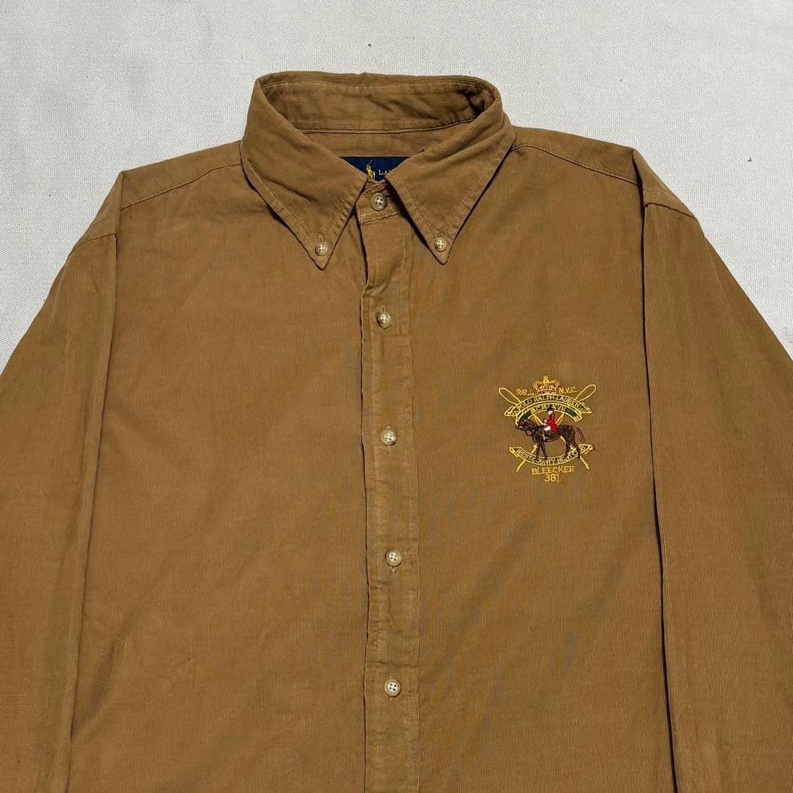 M 폴로랄프로렌 코듀로이 크레스트 엠브로이디드 셔츠 상품이미지1