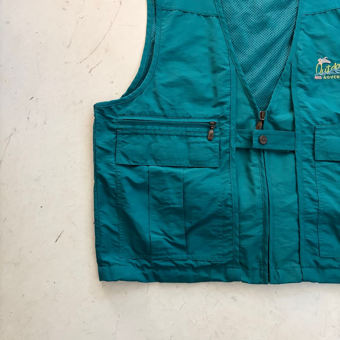 90s 아식스 스포츠 아웃도어 빈티지 유틸리티 베스트 XL 상품이미지3