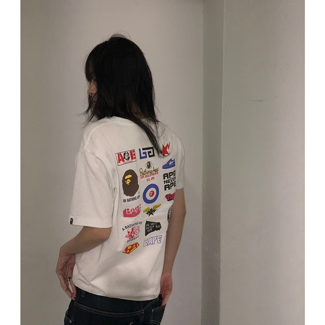 A BATHING APE Multi Logo Tee 상품이미지2