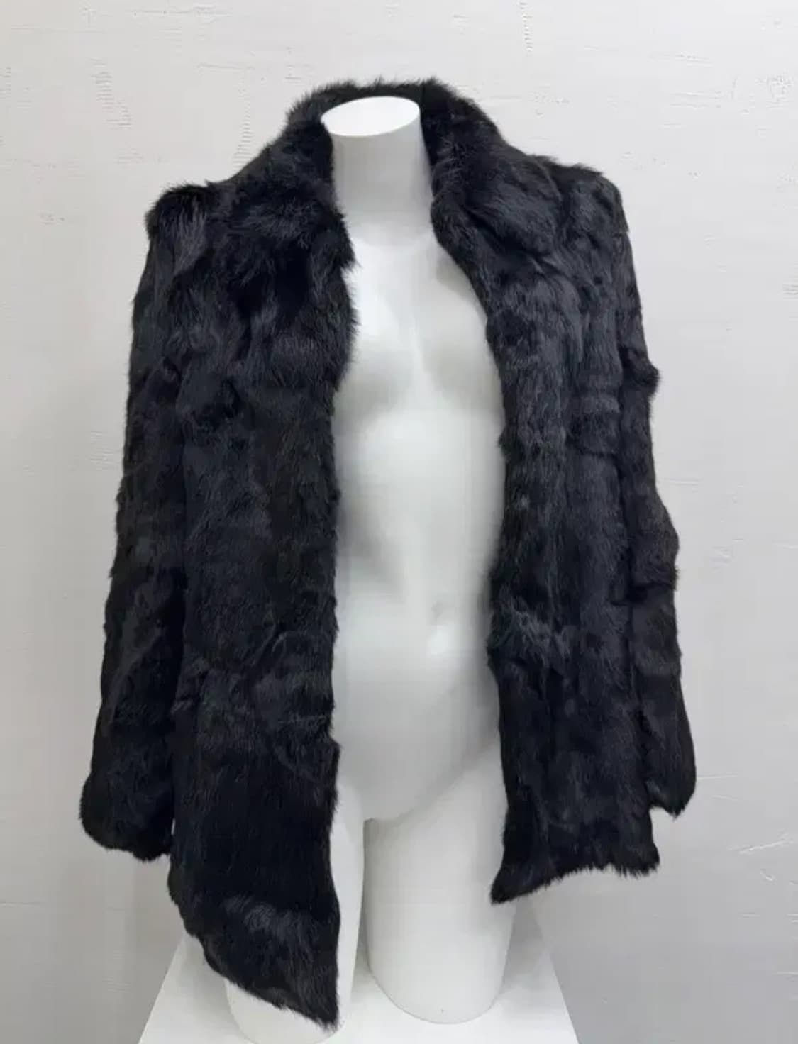 빈티지 블랙 샤기 퍼자켓 상품이미지1