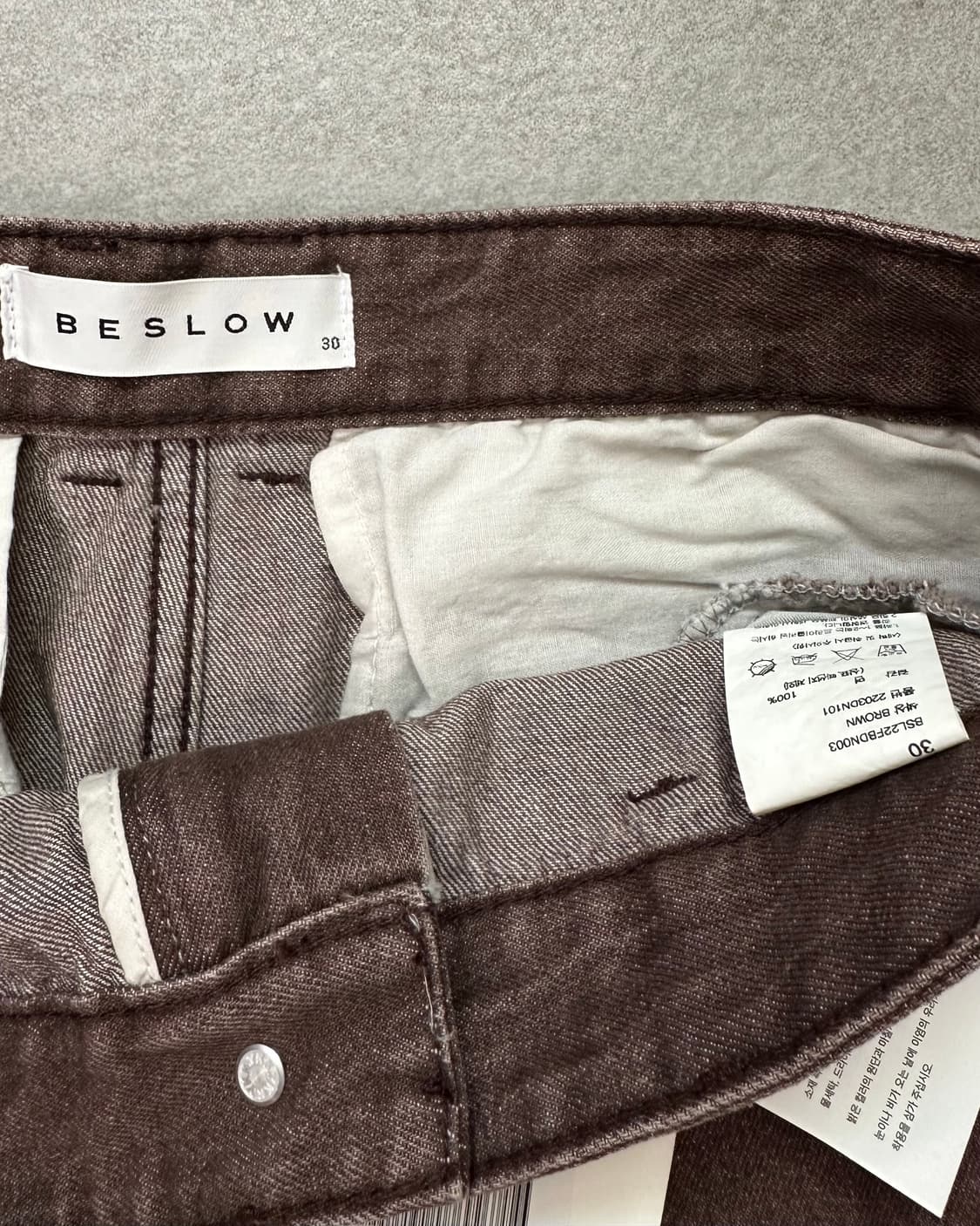 새상품(허단39)BESLOW 커브드 팬츠-M2135 상품이미지4