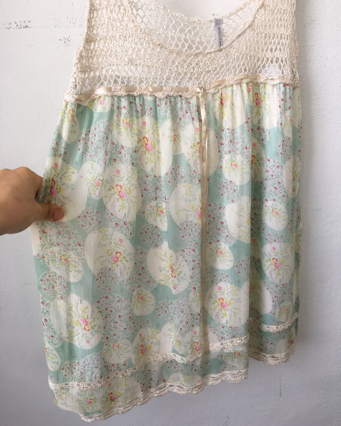 Crochet point pattern sleeveless 상품이미지5