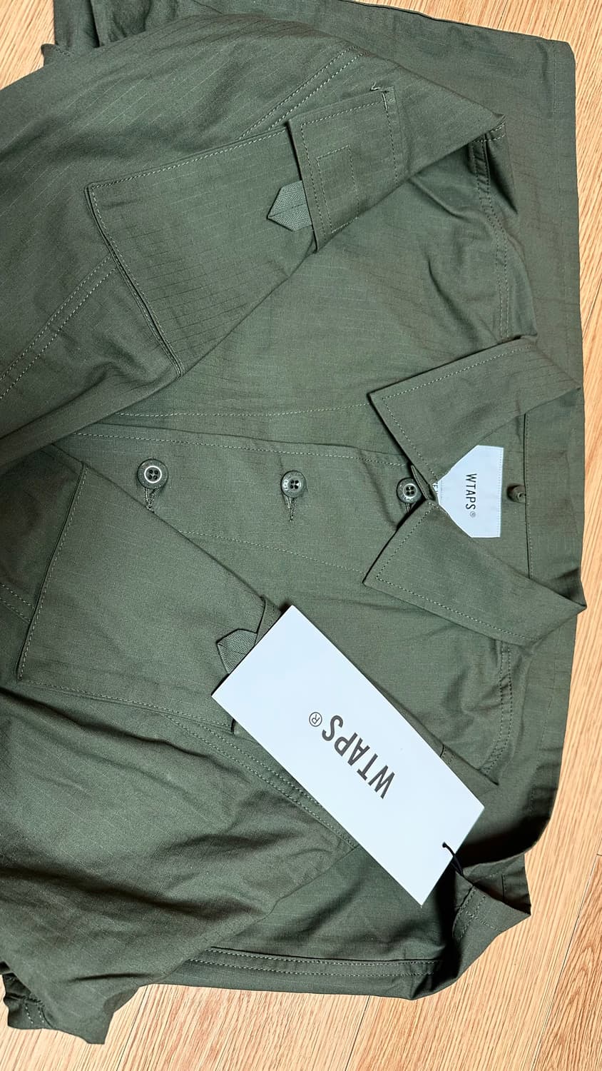 2) 더블탭스 유틸리티 립스탑 포켓 밀리터리 카모 자켓 오버사이즈 상품이미지9