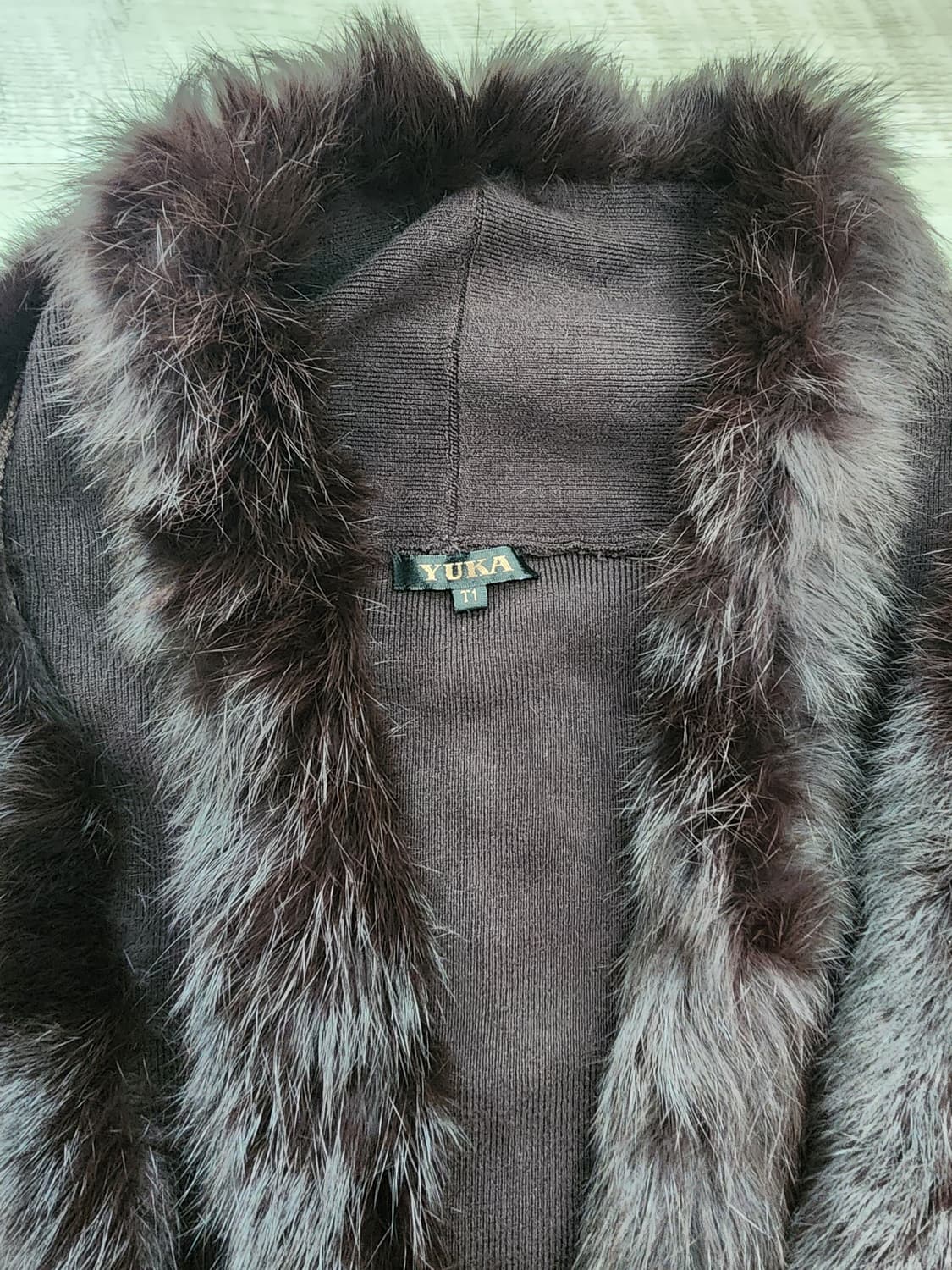 A6 여성 아이보리 패딩 & 니트 코트 일괄 팜. S(55~66)사이즈 상품이미지9