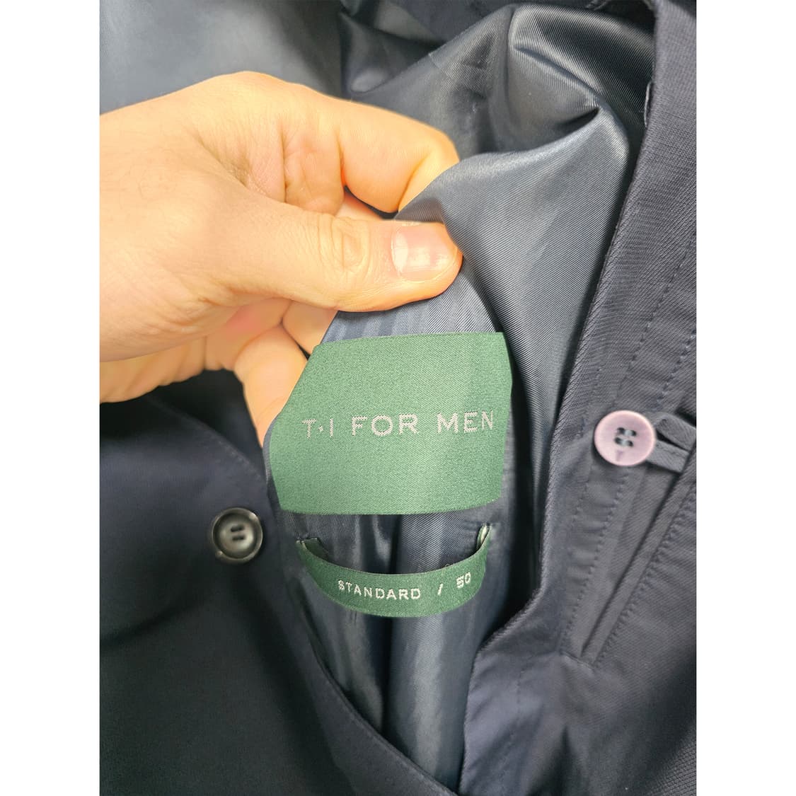 택포) 티아이포맨 남성 네이비 코트 105 상품이미지2