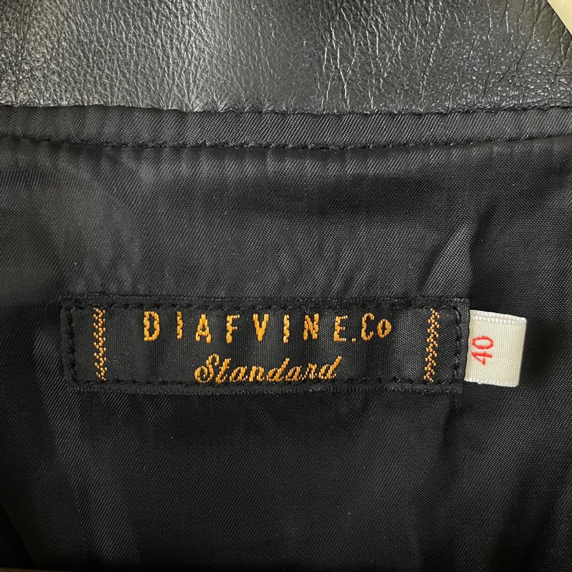 L 디아프바인 싱글 양가죽 램스킨 라이더자켓 40 상품이미지4