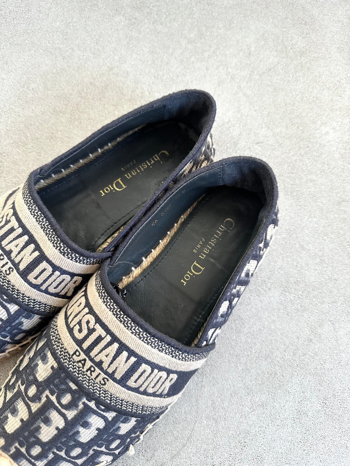 디올 오블리크 에스파듀 슬립온 딥블루 상품이미지6