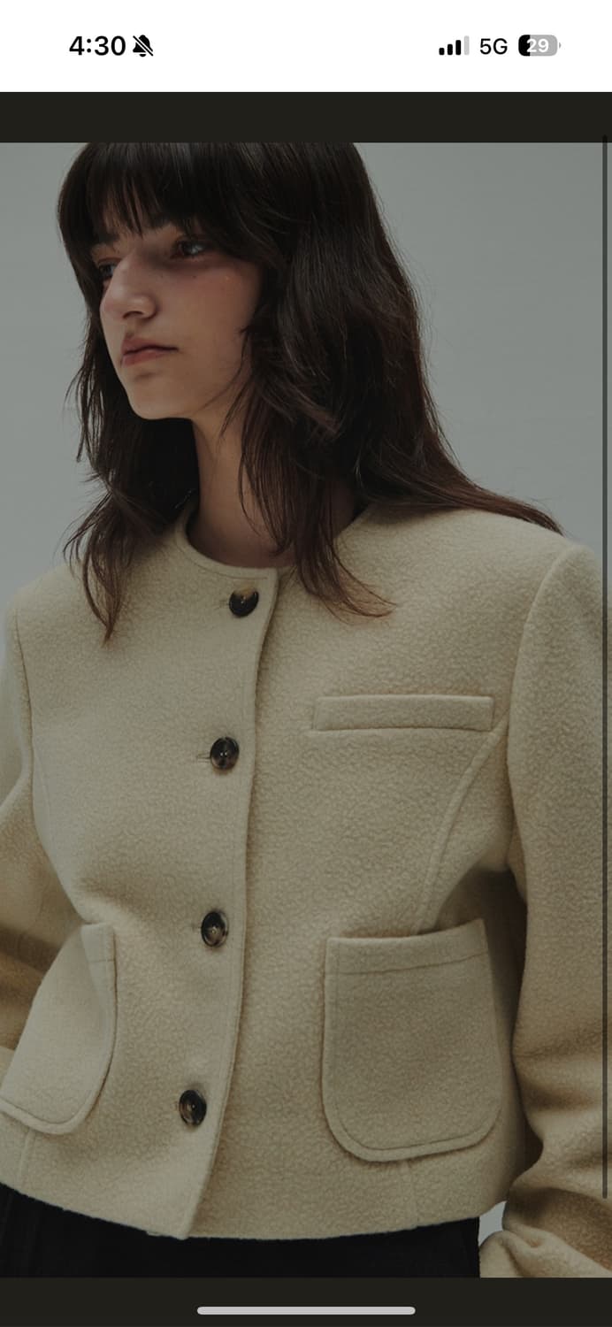 다이애그날 노카라 울 자켓 상품이미지3