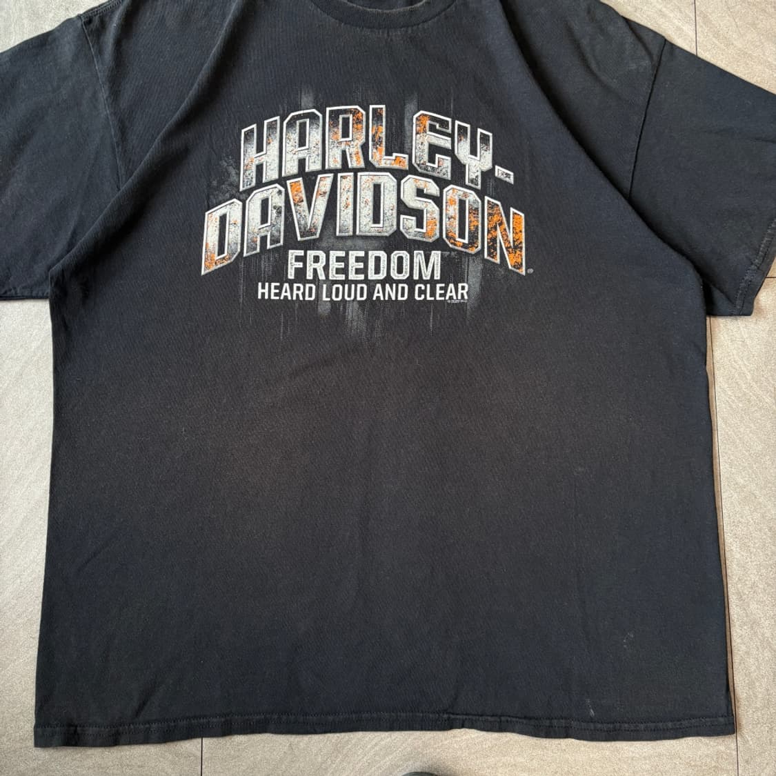 할리데이비슨 정품 블랙 반팔 티셔츠 반팔티 상품이미지4