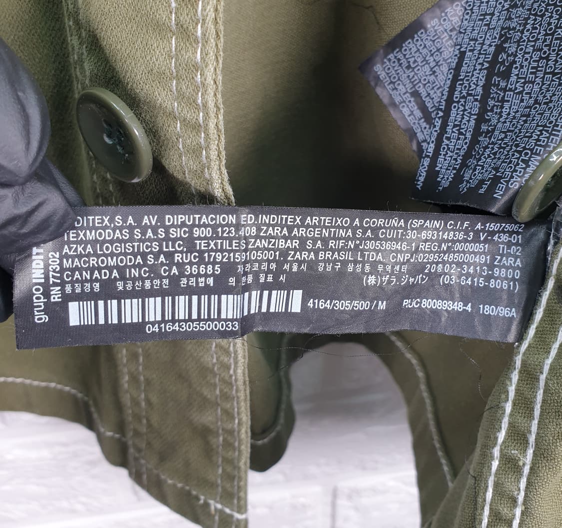 [100]자라 코튼 워크 자켓 상품이미지7