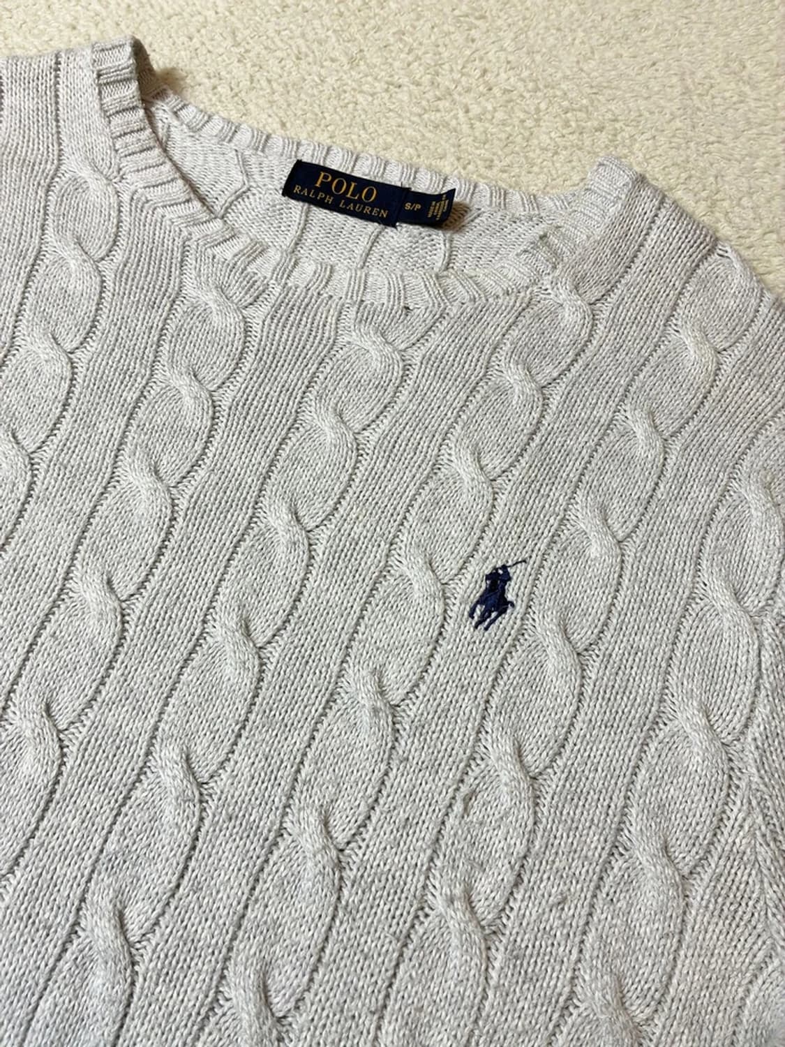 폴로 랄프로렌 10's 코튼 꽈배기 니트 PN7708 상품이미지3