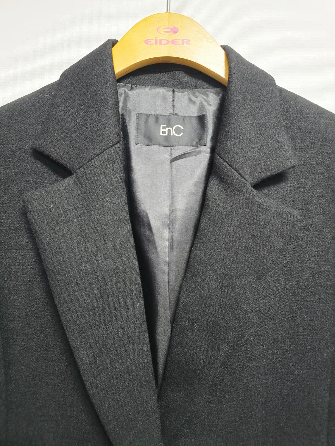 EnC 블랙 여성 모직 자켓 상품이미지2