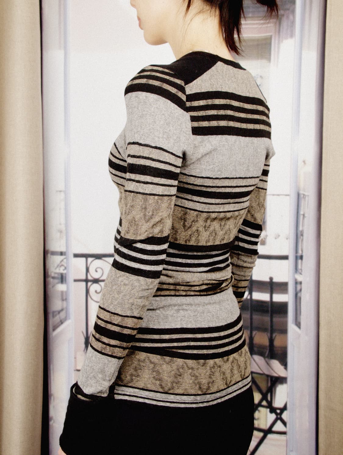 ÉTOILE Shirring Stripe Knit 상품이미지3