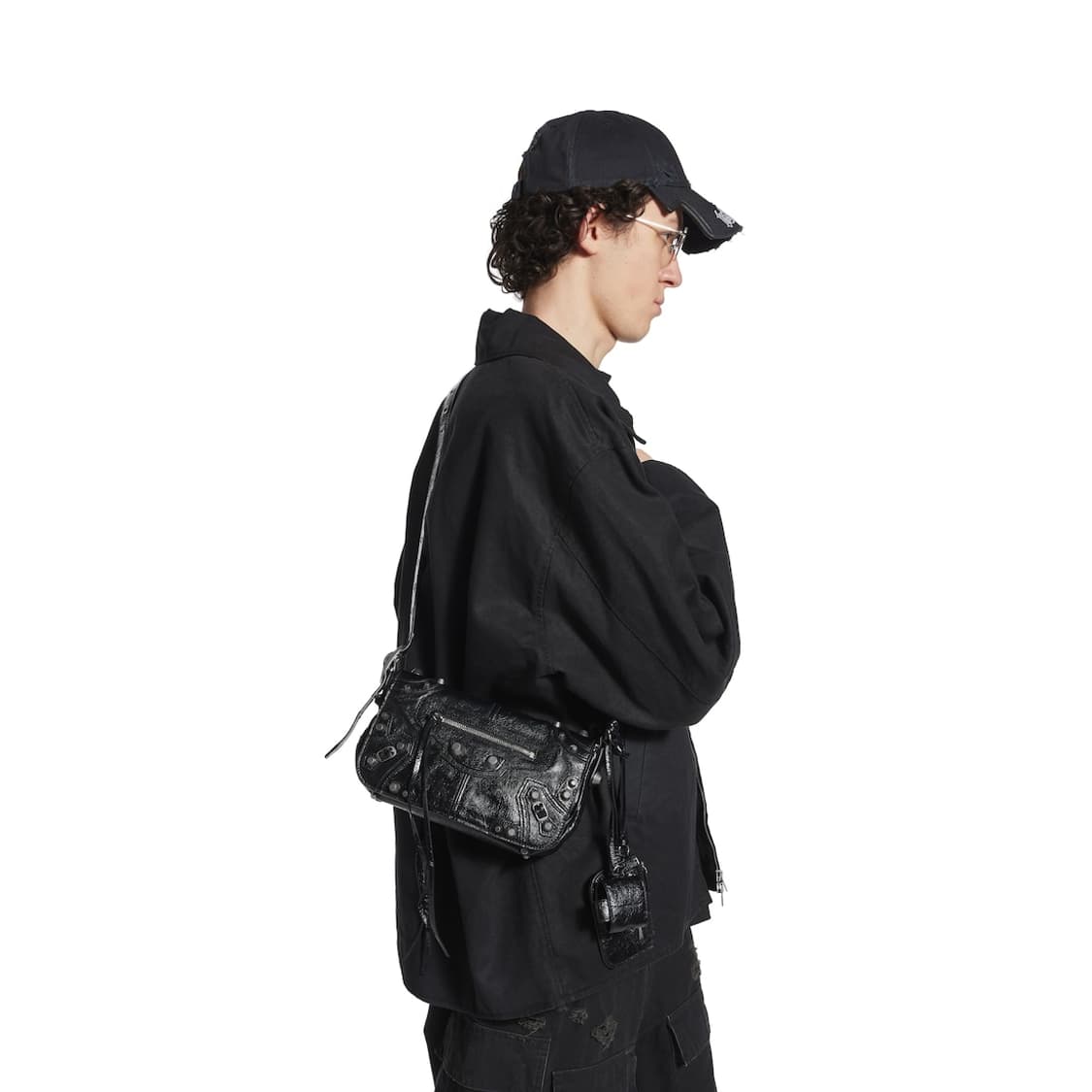 발렌시아가 르카골 플랩백xs 크로스 숄더백 블랙 상품이미지7