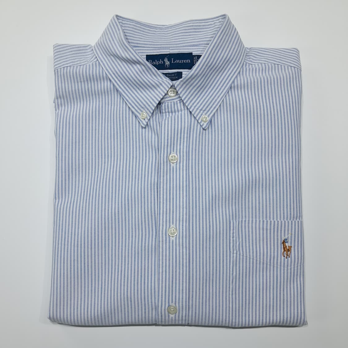 CK018 XL 폴로 90s 빅셔츠 클래식블루 스트라이프 셔츠 남방 상품이미지7