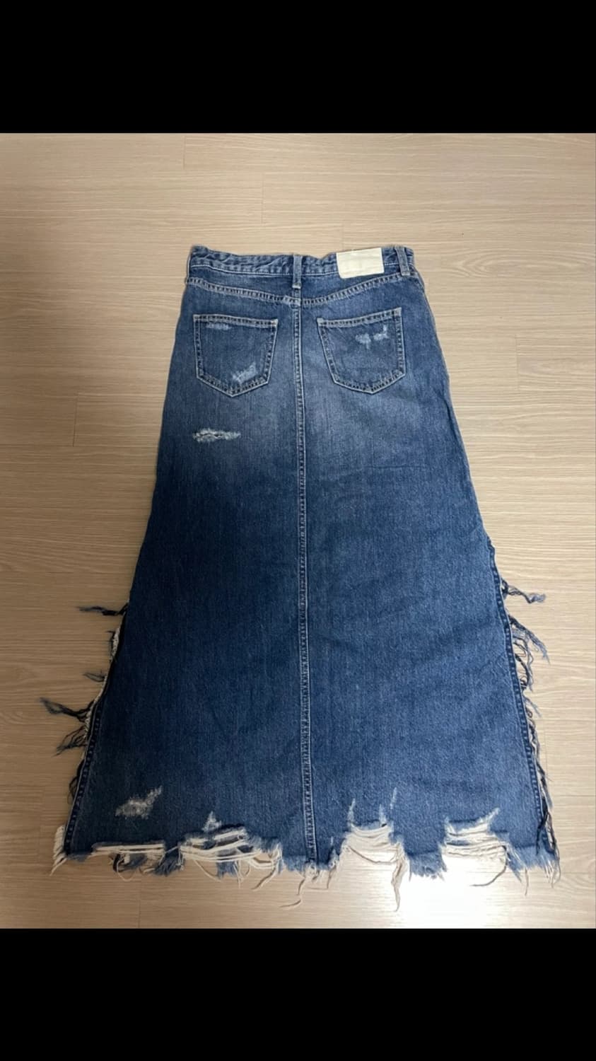 빈티지 데님 롱스커트 상품이미지4