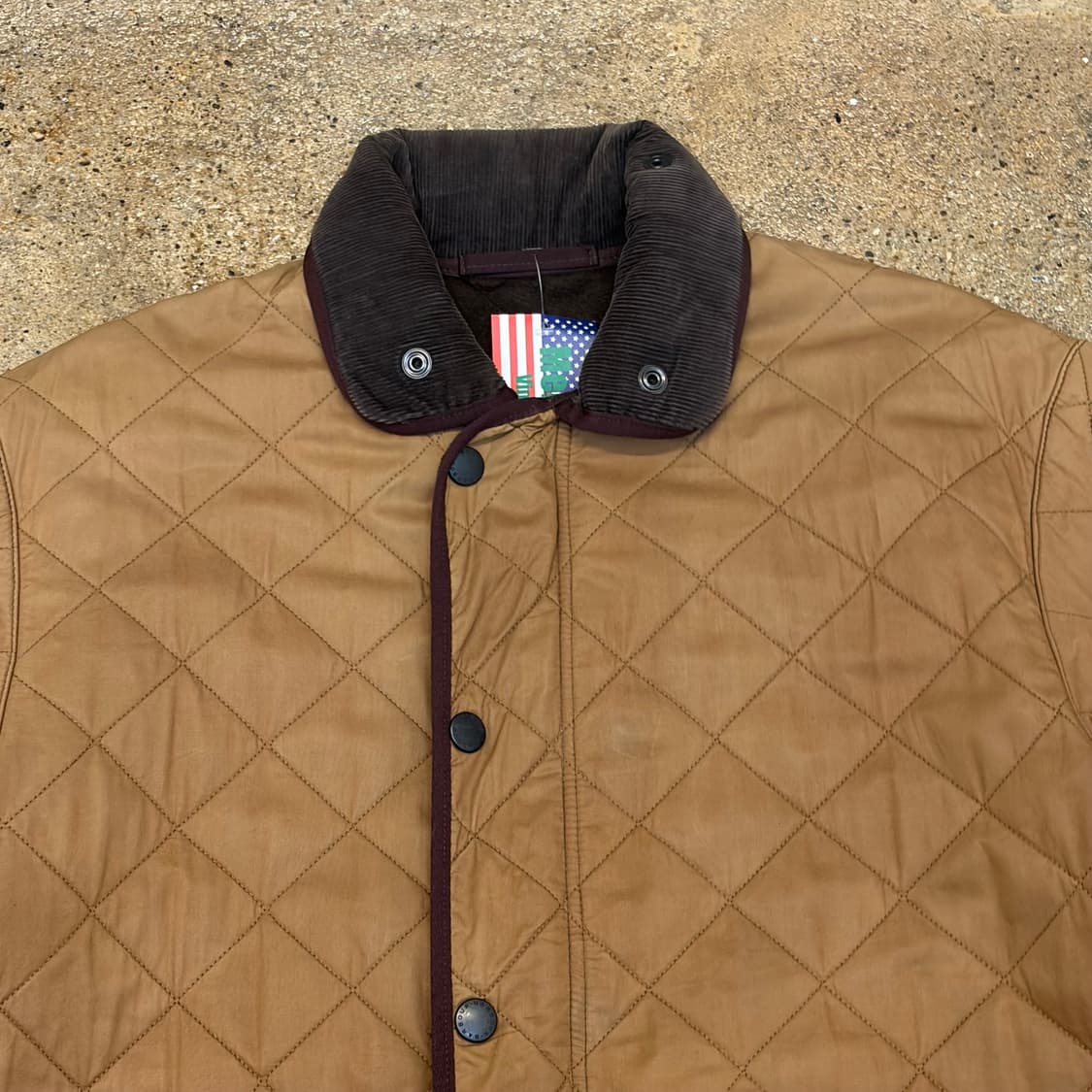 레어 90s USA 바버 퀼팅자켓 경량패딩 패딩 자켓 상품이미지3