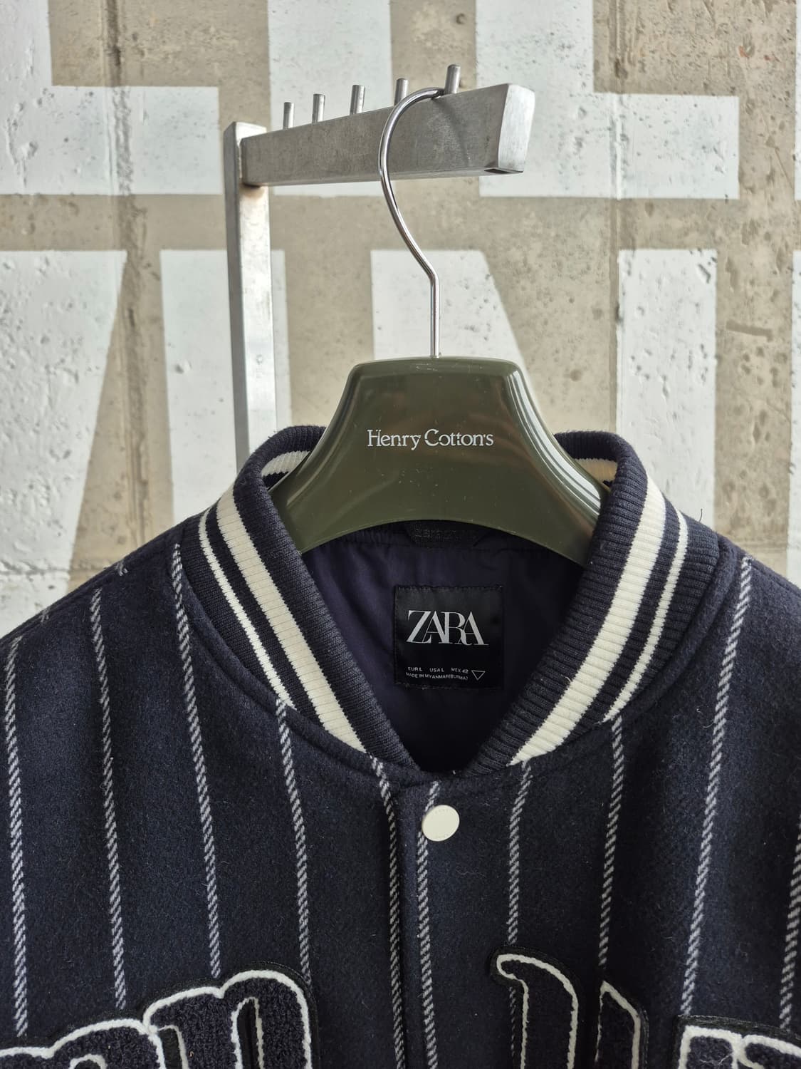 자라  스트라이프 스타디움 자켓 상품이미지2