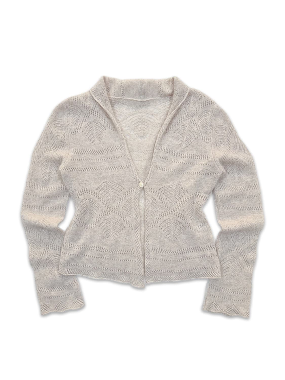 빈티지 아이보리 케시미어 니트 가디건 상품이미지1