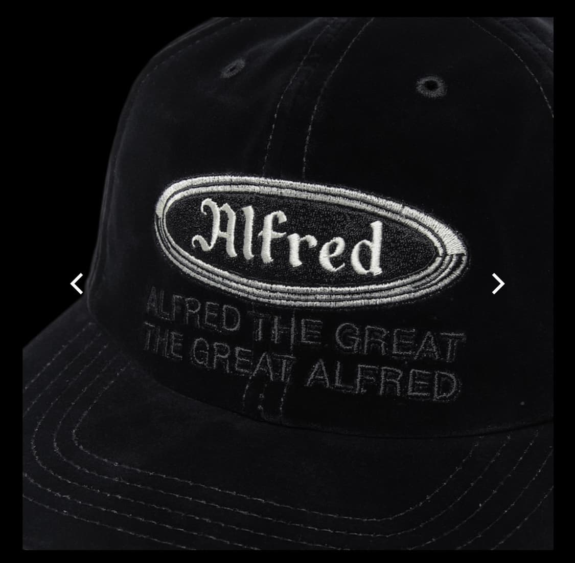 알프레드 FRED OG VELOUR CAP / BLACK 상품이미지2