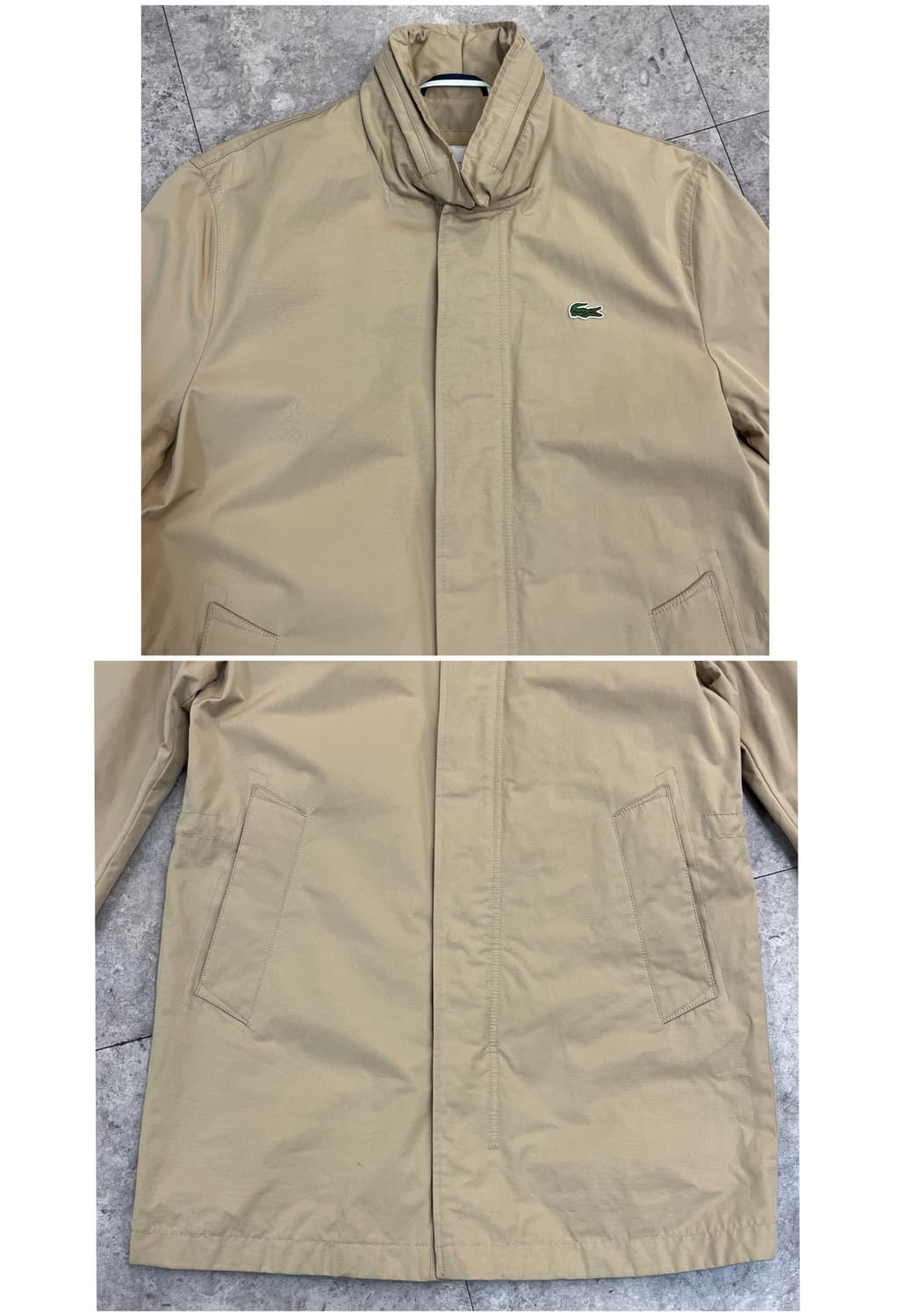 라코스테 코트 자켓 베이지 M #csz3329 상품이미지4