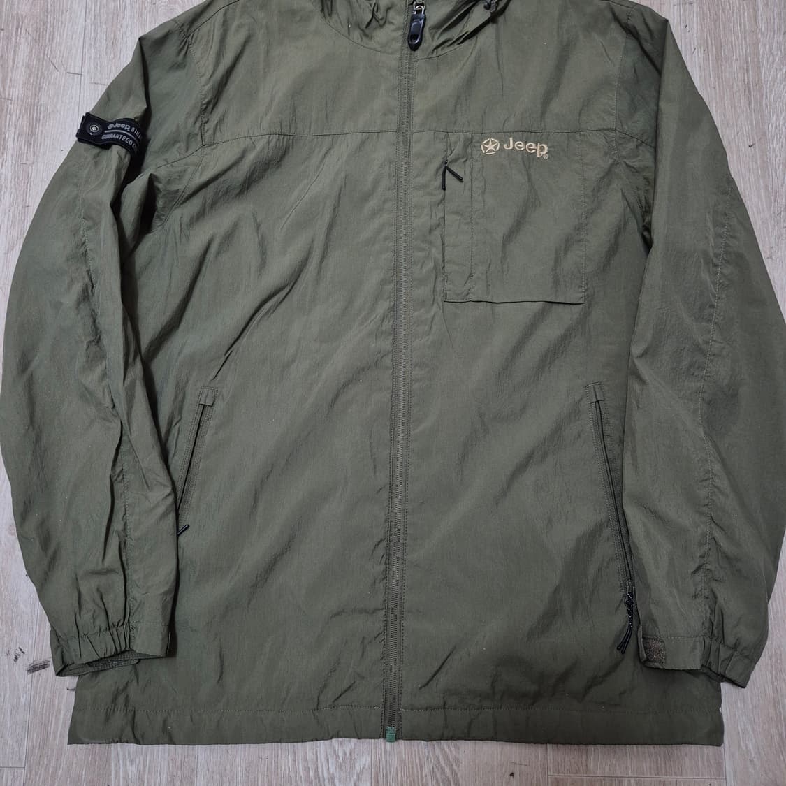 지프 사이드패치 후드 바람막이 자켓 L(100) 상품이미지3