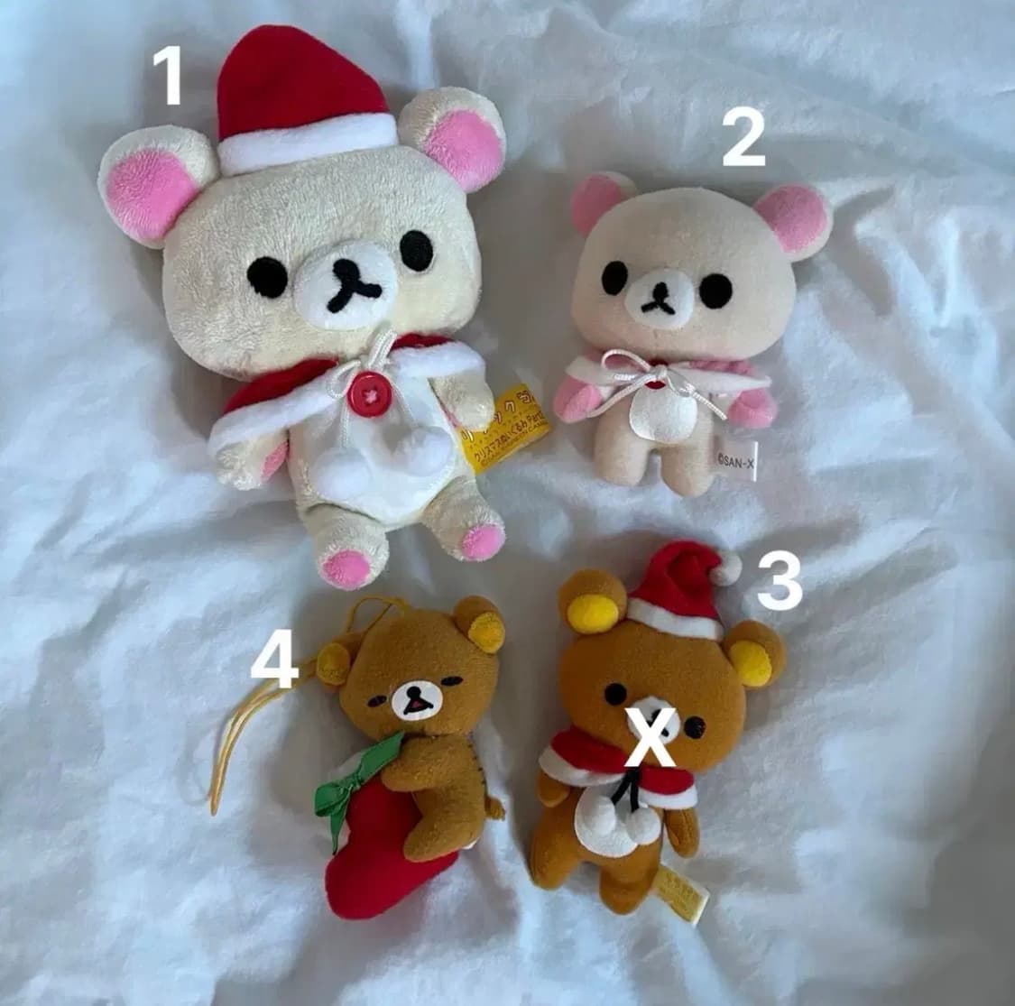 리락쿠마 코리락쿠마 크리스마스 인형 키링 상품이미지1