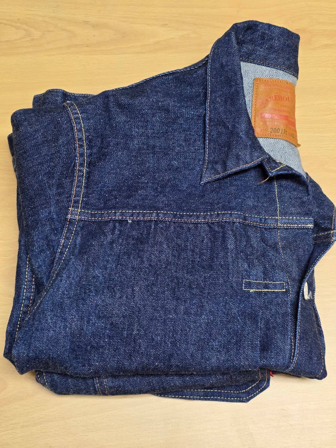 웨어하우스 데님자켓 2001xx 1st 13.5oz. L(40) 상품이미지4