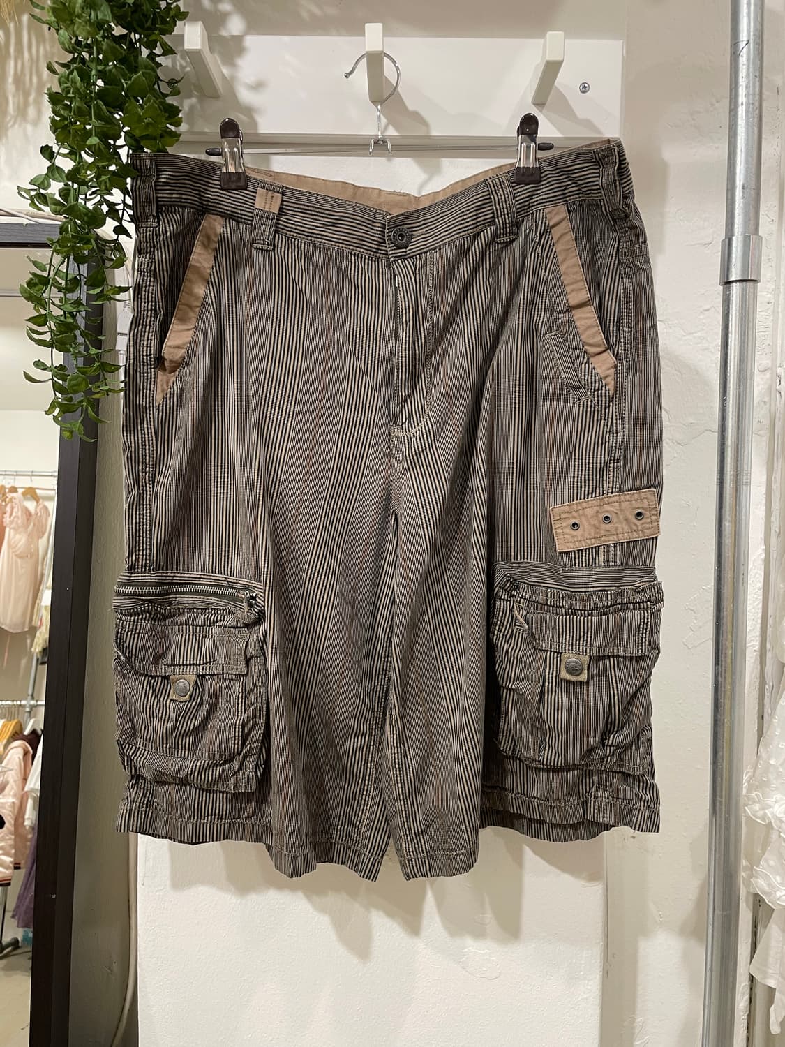 🇺🇸USA vintage stripe bermuda pants 상품이미지6