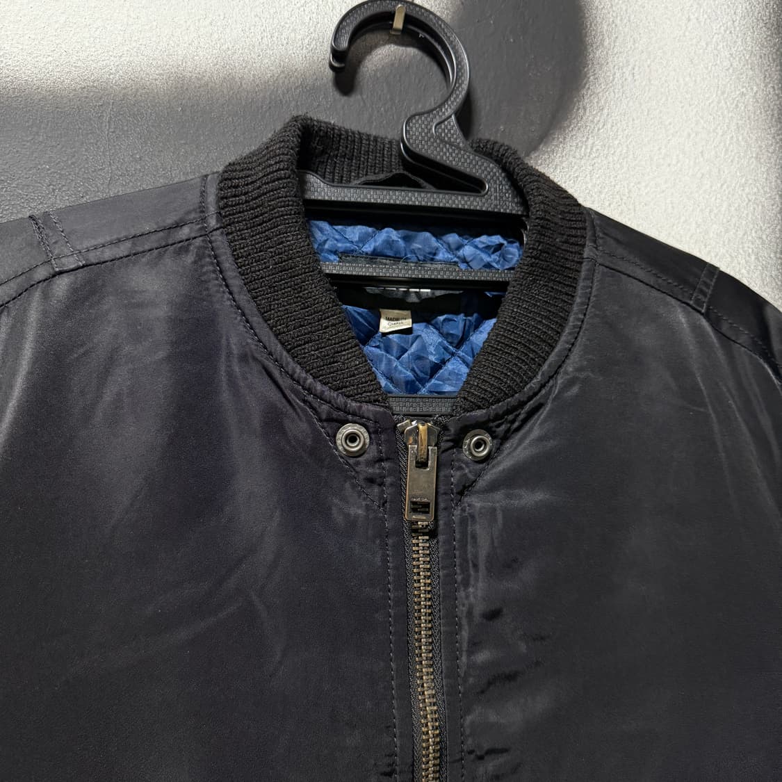 디젤 아카이브 소매 배색 디테일 집업 ma-1 플라이트 봄버 자켓 상품이미지3