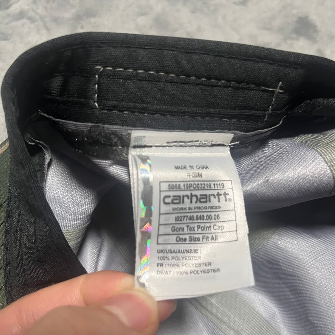 칼하트 wip 고어텍스 캠프캡 상품이미지7